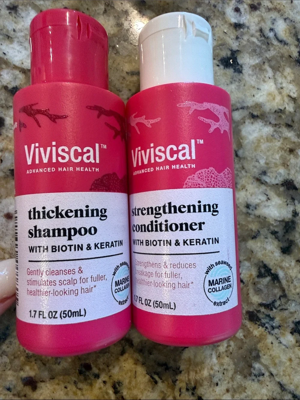 Pink Thickening Shampoo & Strengthening Conditioner Duo - Biotin & Keratin